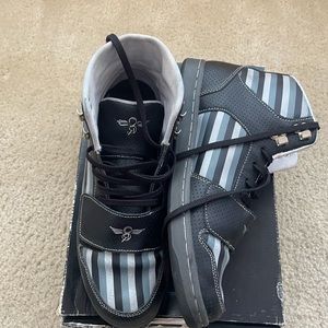 CREATIVE RECREATION CESARIO Striped High Hi Top Sneakers Mens sz11